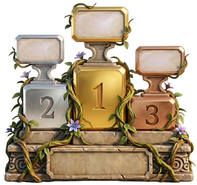 Le podium de la semaine, avec ses marches d’or, d’argent et de bronze.