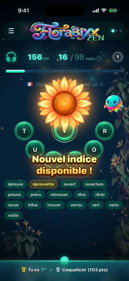 Une partie Zen avec le tournesol d’indices.